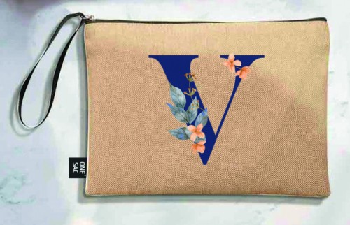 Sac à main Lettre V (Modèles variés) (25 × 18 × 1 cm)